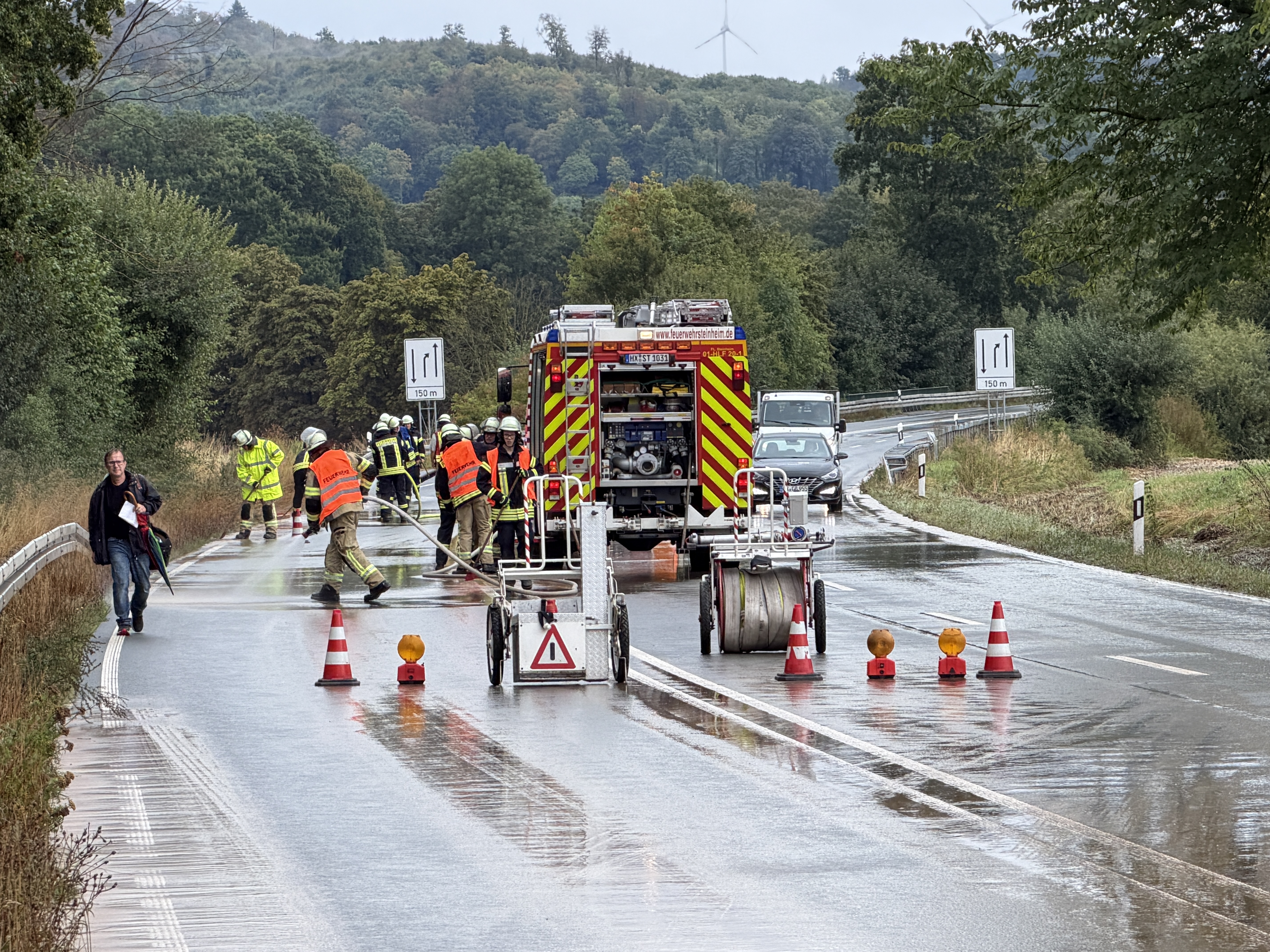 Einsatzfoto Verschmutzte Fahrbahn