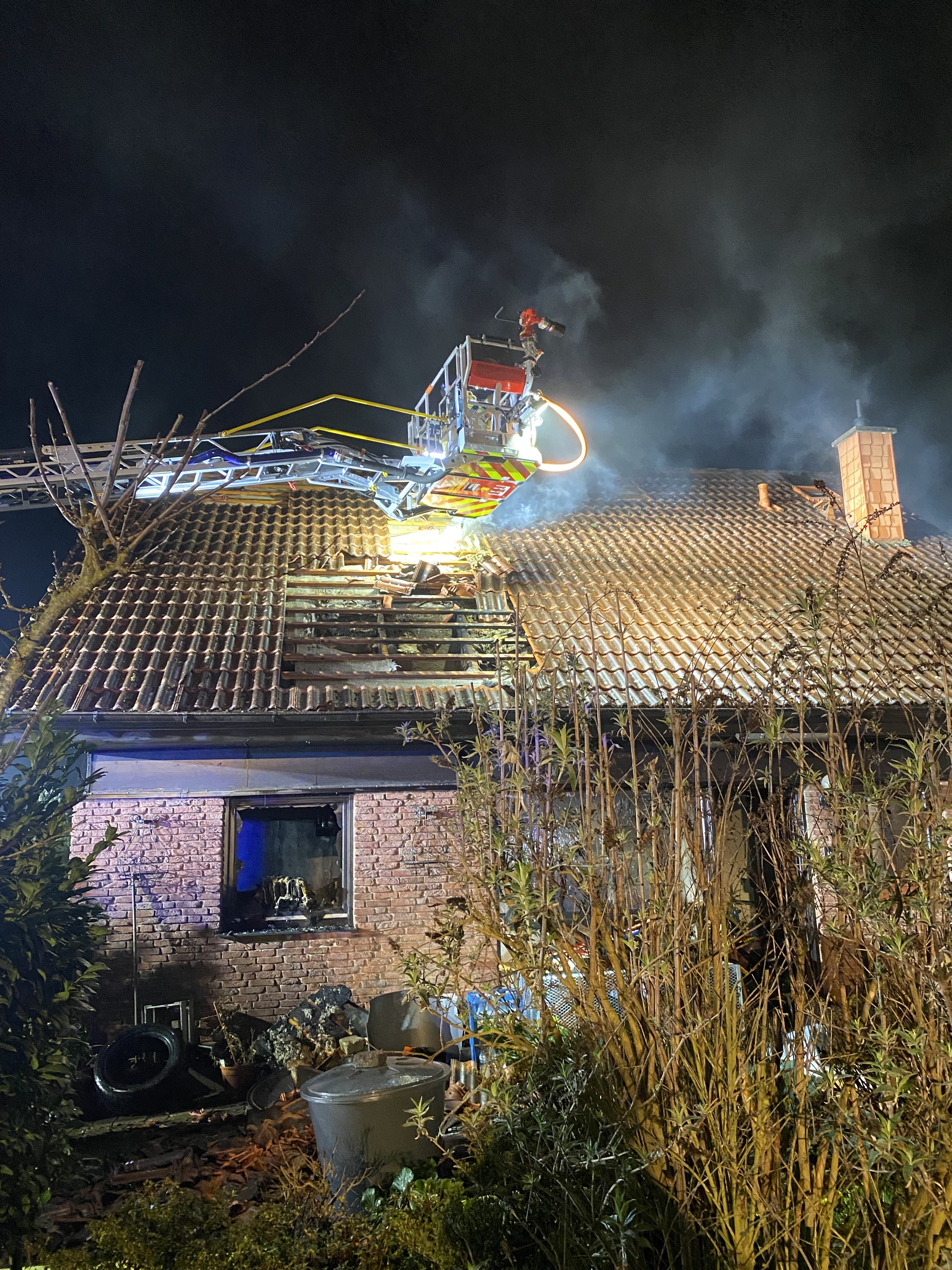 Einsatzfoto Wohnhausbrand